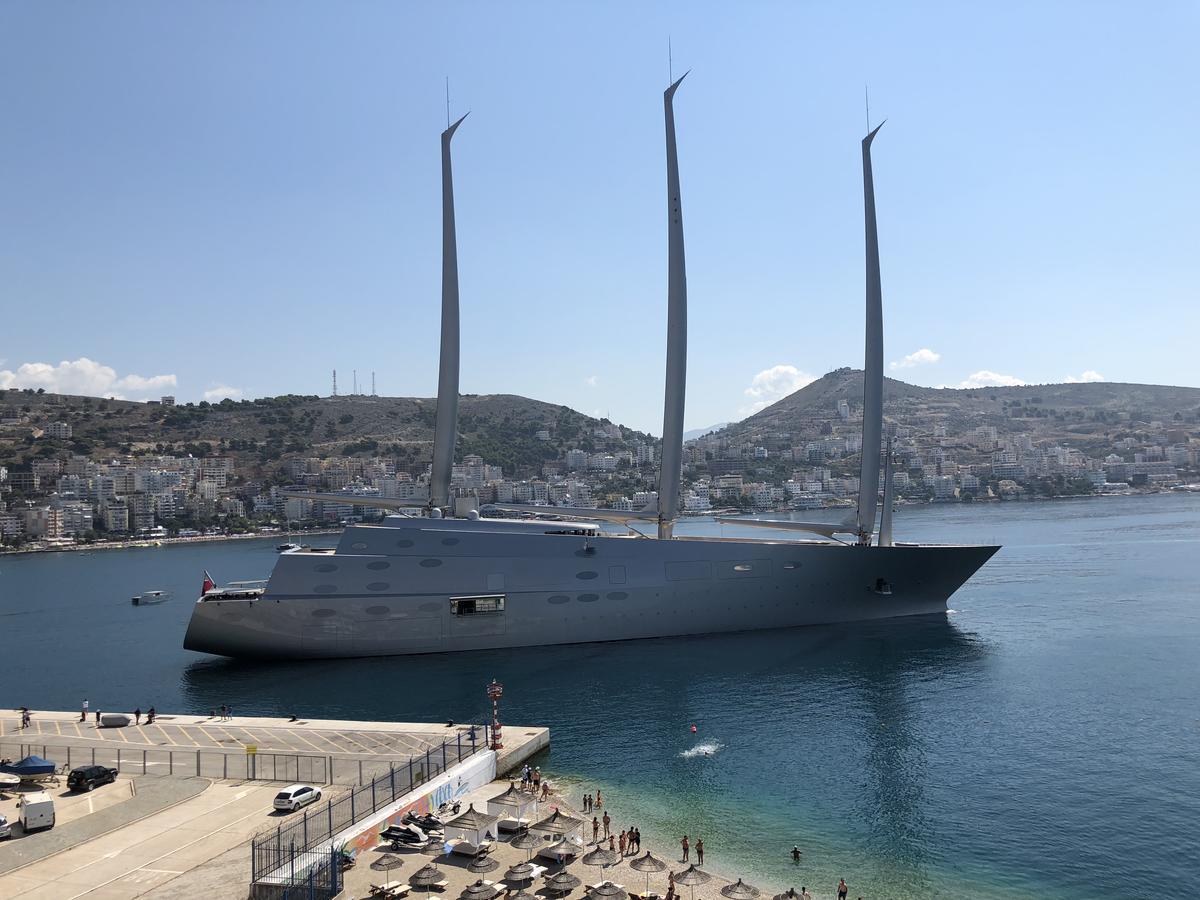 Port Side Sarande Leilighet Eksteriør bilde